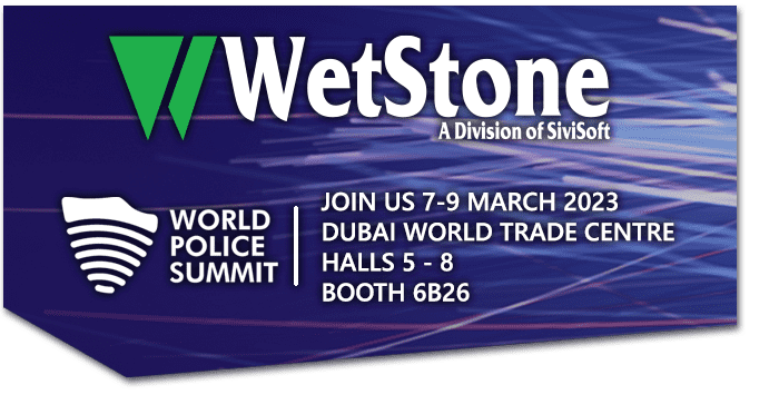 World Police Summit - Join US Booth 6B26 - Dubai March 7th-9th 2023